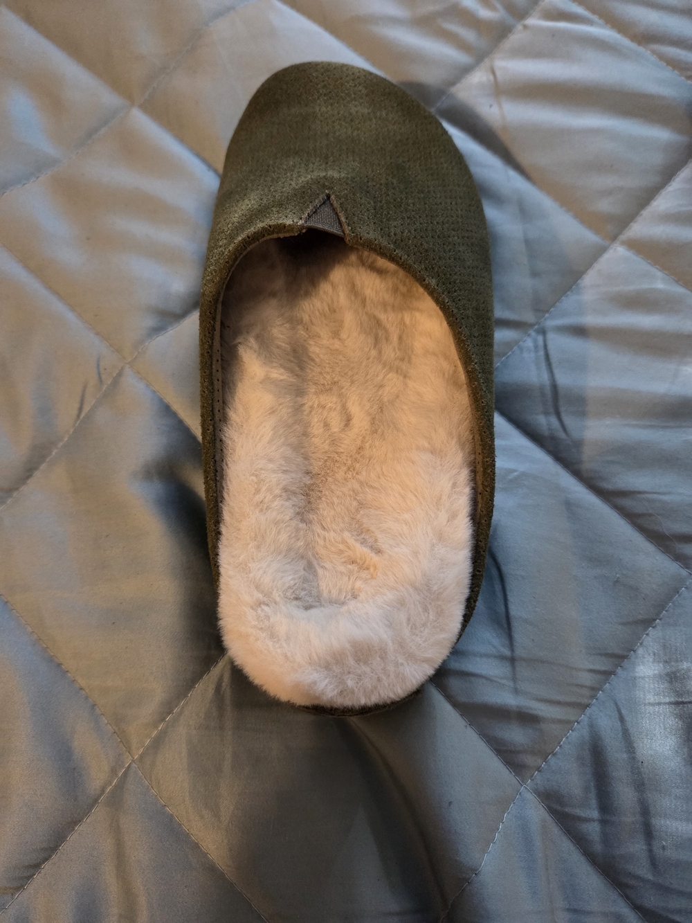 Commbi Sage Green Suede Lily Slip-On Clog - Picture 4 of 5